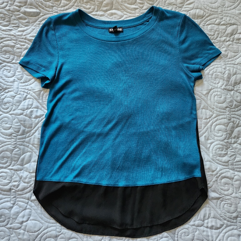 Express Colorblock Tee Shirt